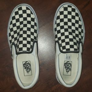 Checkered Van's worn twice